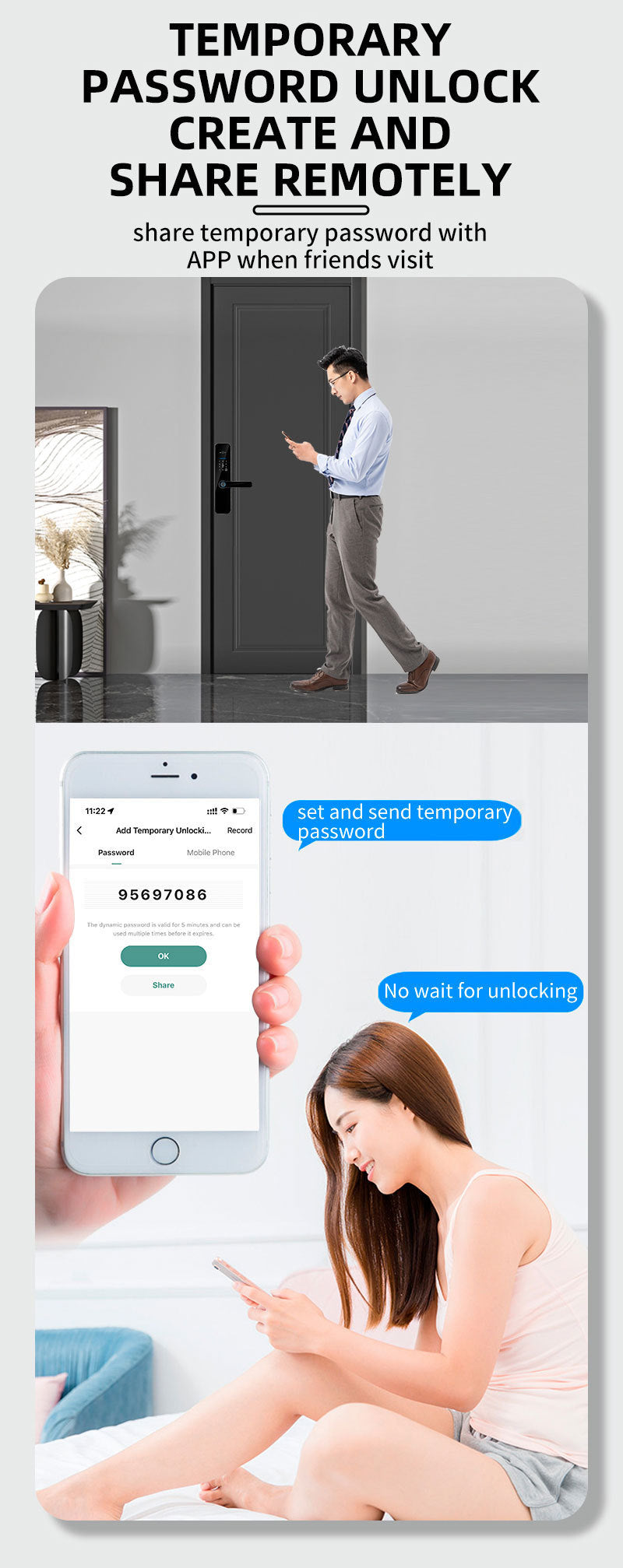Smart Cat Eye Fingerprint Door Lock