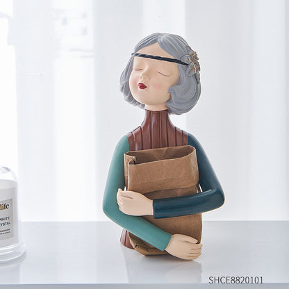 Nordic Girl Resin Sculpture