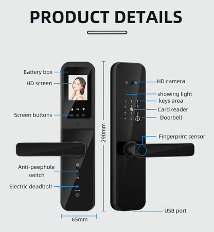 Smart Cat Eye Fingerprint Door Lock
